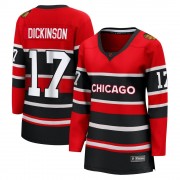 Fanatics Branded Chicago Blackhawks 17 Jason Dickinson Red Breakaway Special Edition 2.0 Women's NHL Jersey