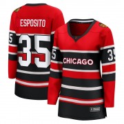 Fanatics Branded Chicago Blackhawks 35 Tony Esposito Red Breakaway Special Edition 2.0 Women's NHL Jersey
