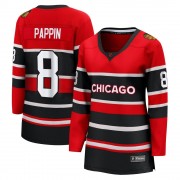 Fanatics Branded Chicago Blackhawks 8 Jim Pappin Red Breakaway Special Edition 2.0 Women's NHL Jersey