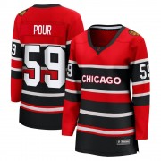 Fanatics Branded Chicago Blackhawks 59 Jakub Pour Red Breakaway Special Edition 2.0 Women's NHL Jersey
