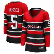 Fanatics Branded Chicago Blackhawks 5 Phil Russell Red Breakaway Special Edition 2.0 Women's NHL Jersey