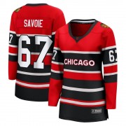 Fanatics Branded Chicago Blackhawks 67 Samuel Savoie Red Breakaway Special Edition 2.0 Women's NHL Jersey