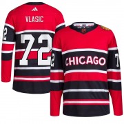 Adidas Chicago Blackhawks 72 Alex Vlasic Authentic Red Reverse Retro 2.0 Youth NHL Jersey