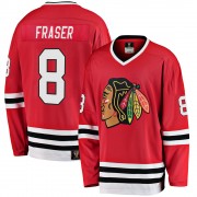 Fanatics Branded Chicago Blackhawks 8 Curt Fraser Premier Red Breakaway Heritage Men's NHL Jersey