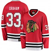 Fanatics Branded Chicago Blackhawks 33 Dirk Graham Premier Red Breakaway Heritage Men's NHL Jersey