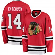 Fanatics Branded Chicago Blackhawks 14 Boris Katchouk Premier Red Breakaway Heritage Men's NHL Jersey