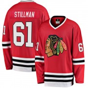 Fanatics Branded Chicago Blackhawks 61 Riley Stillman Premier Red Breakaway Heritage Men's NHL Jersey