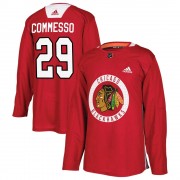 Adidas Chicago Blackhawks 29 Drew Commesso Authentic Red Home Practice Youth NHL Jersey
