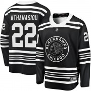 Fanatics Branded Chicago Blackhawks 22 Andreas Athanasiou Premier Black Breakaway Alternate 2019/20 Youth NHL Jersey