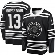 Fanatics Branded Chicago Blackhawks 13 Henrik Borgstrom Premier Black Breakaway Alternate 2019/20 Youth NHL Jersey