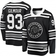 Fanatics Branded Chicago Blackhawks 93 Doug Gilmour Premier Black Breakaway Alternate 2019/20 Youth NHL Jersey