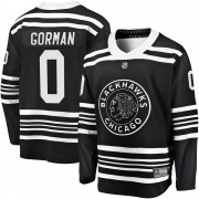 Fanatics Branded Chicago Blackhawks 0 Liam Gorman Premier Black Breakaway Alternate 2019/20 Youth NHL Jersey