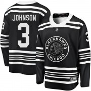Fanatics Branded Chicago Blackhawks 3 Jack Johnson Premier Black Breakaway Alternate 2019/20 Youth NHL Jersey