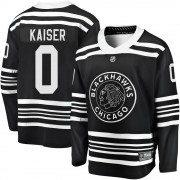 Fanatics Branded Chicago Blackhawks 0 Wyatt Kaiser Premier Black Breakaway Alternate 2019/20 Youth NHL Jersey