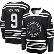 Fanatics Branded Chicago Blackhawks 9 Dylan Sikura Premier Black Breakaway Alternate 2019/20 Youth NHL Jersey