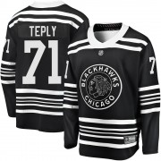 Fanatics Branded Chicago Blackhawks 71 Michal Teply Premier Black Breakaway Alternate 2019/20 Youth NHL Jersey
