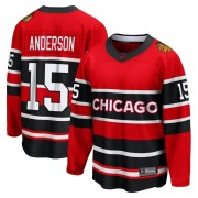 Fanatics Branded Chicago Blackhawks 15 Joey Anderson Red Breakaway Special Edition 2.0 Youth NHL Jersey