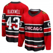 Fanatics Branded Chicago Blackhawks 43 Colin Blackwell Black Breakaway Red Special Edition 2.0 Youth NHL Jersey