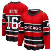 Fanatics Branded Chicago Blackhawks 16 Ed Olczyk Red Breakaway Special Edition 2.0 Youth NHL Jersey