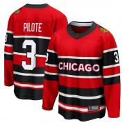 Fanatics Branded Chicago Blackhawks 3 Pierre Pilote Red Breakaway Special Edition 2.0 Youth NHL Jersey