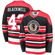 Fanatics Branded Chicago Blackhawks 43 Colin Blackwell Premier Red/Black Breakaway Heritage Men's NHL Jersey