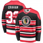 Fanatics Branded Chicago Blackhawks 33 Dirk Graham Premier Red/Black Breakaway Heritage Men's NHL Jersey