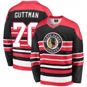 Fanatics Branded Chicago Blackhawks 70 Cole Guttman Premier Red/Black Breakaway Heritage Men's NHL Jersey