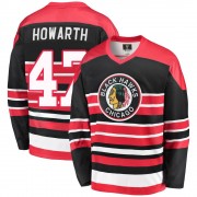 Fanatics Branded Chicago Blackhawks 47 Kale Howarth Premier Red/Black Breakaway Heritage Men's NHL Jersey