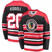 Fanatics Branded Chicago Blackhawks 20 Cliff Koroll Premier Red/Black Breakaway Heritage Men's NHL Jersey