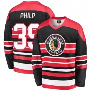 Fanatics Branded Chicago Blackhawks 39 Luke Philp Premier Red/Black Breakaway Heritage Men's NHL Jersey