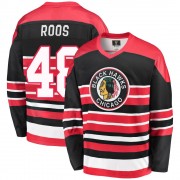 Fanatics Branded Chicago Blackhawks 48 Filip Roos Premier Red/Black Breakaway Heritage Men's NHL Jersey