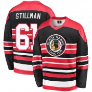 Fanatics Branded Chicago Blackhawks 61 Riley Stillman Premier Red/Black Breakaway Heritage Men's NHL Jersey