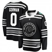 Fanatics Branded Chicago Blackhawks 0 Liam Gorman Black 2019 Winter Classic Breakaway Youth NHL Jersey
