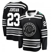 Fanatics Branded Chicago Blackhawks 23 Michael Jordan Black 2019 Winter Classic Breakaway Youth NHL Jersey
