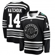 Fanatics Branded Chicago Blackhawks 14 Boris Katchouk Black 2019 Winter Classic Breakaway Youth NHL Jersey