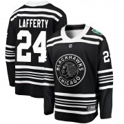 Fanatics Branded Chicago Blackhawks 24 Sam Lafferty Black 2019 Winter Classic Breakaway Youth NHL Jersey