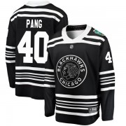 Fanatics Branded Chicago Blackhawks 40 Darren Pang Black 2019 Winter Classic Breakaway Youth NHL Jersey