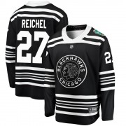 Fanatics Branded Chicago Blackhawks 27 Lukas Reichel Black 2019 Winter Classic Breakaway Youth NHL Jersey