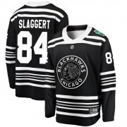 Fanatics Branded Chicago Blackhawks 84 Landon Slaggert Black 2019 Winter Classic Breakaway Youth NHL Jersey