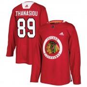 Adidas Chicago Blackhawks 89 Andreas Athanasiou Authentic Red Home Practice Men's NHL Jersey