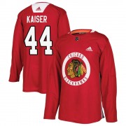 Adidas Chicago Blackhawks 44 Wyatt Kaiser Authentic Red Home Practice Men's NHL Jersey