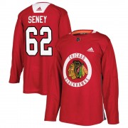 Adidas Chicago Blackhawks 62 Brett Seney Authentic Red Home Practice Men's NHL Jersey