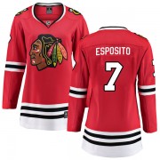 Fanatics Branded Chicago Blackhawks 7 Phil Esposito Red Breakaway Home Women's NHL Jersey