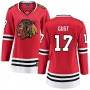 Fanatics Branded Chicago Blackhawks 17 Dave Gust Red Breakaway Home Women's NHL Jersey