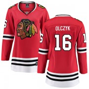 Fanatics Branded Chicago Blackhawks 16 Ed Olczyk Red Breakaway Home Women's NHL Jersey