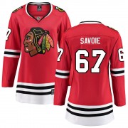 Fanatics Branded Chicago Blackhawks 67 Samuel Savoie Red Breakaway Home Women's NHL Jersey