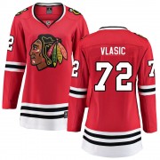Fanatics Branded Chicago Blackhawks 72 Alex Vlasic Red Breakaway Home Women's NHL Jersey