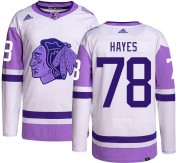 Adidas Chicago Blackhawks 78 Gavin Hayes Authentic Hockey Fights Cancer Youth NHL Jersey