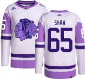 Adidas Chicago Blackhawks 65 Andrew Shaw Authentic Hockey Fights Cancer Youth NHL Jersey