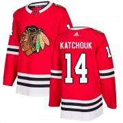 Adidas Chicago Blackhawks 14 Boris Katchouk Authentic Red Home Youth NHL Jersey